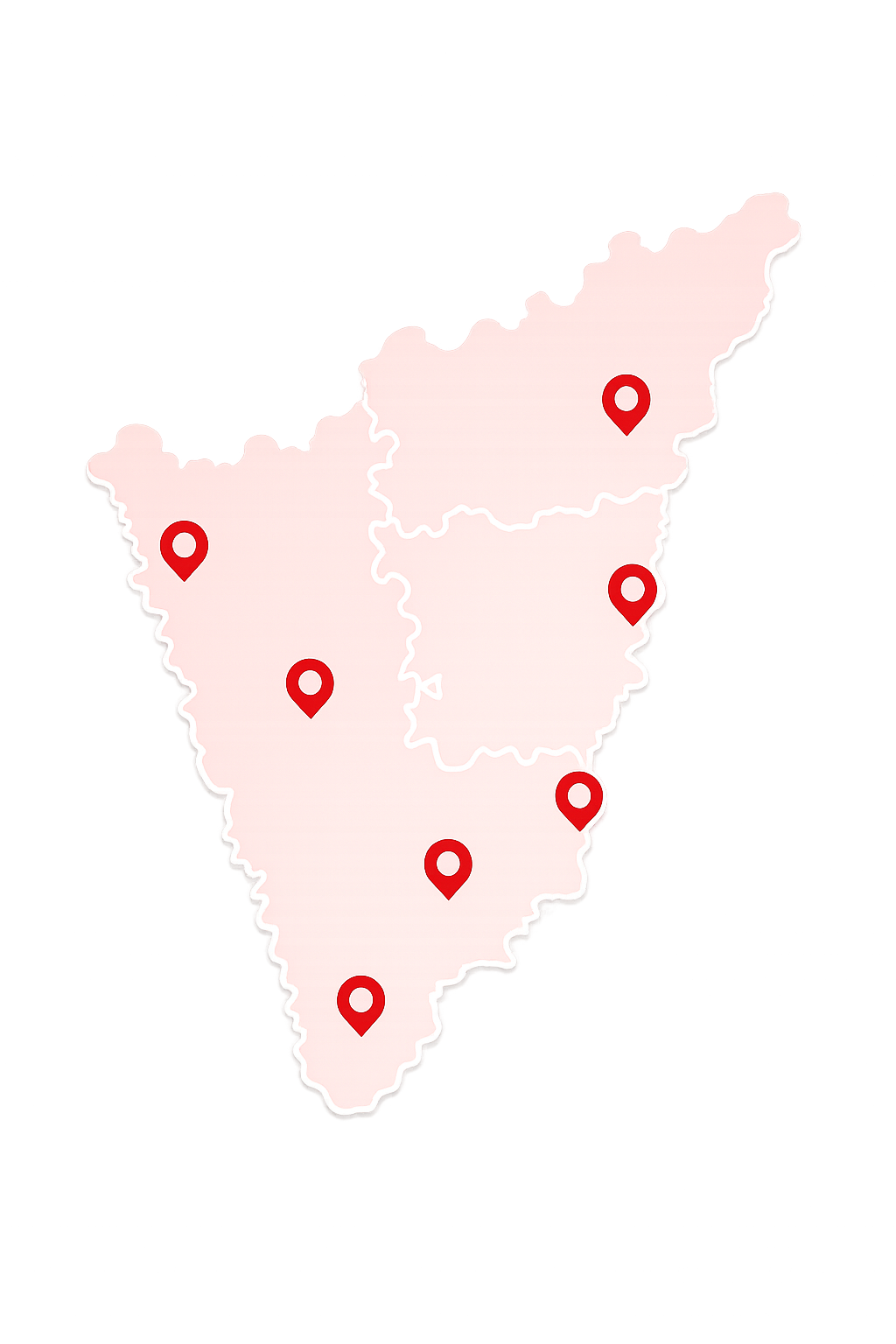 South India Coverage Map