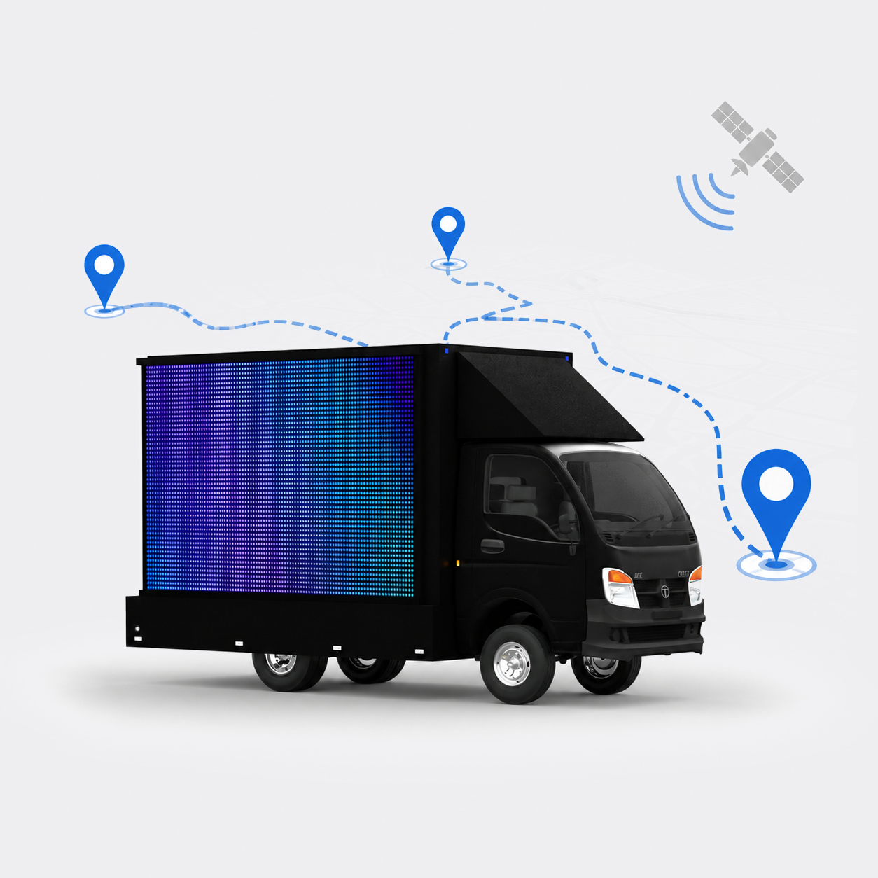 Live GPS Tracking & Support roadshow vehicle