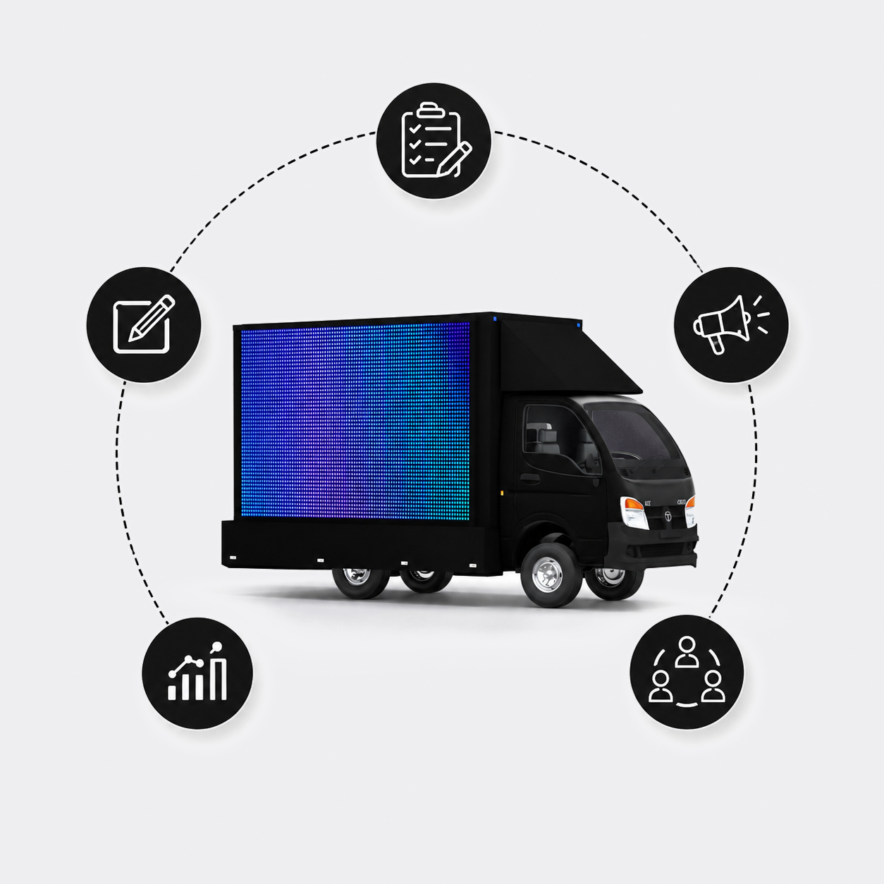 Complete Campaign Management roadshow vehicle
